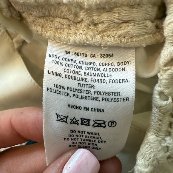 Dolce Vita Cream Lace High Waist Shorts Size 2 - Picture 5 of 6